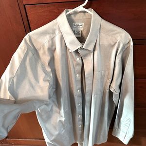 LL Bean grey dress shirt